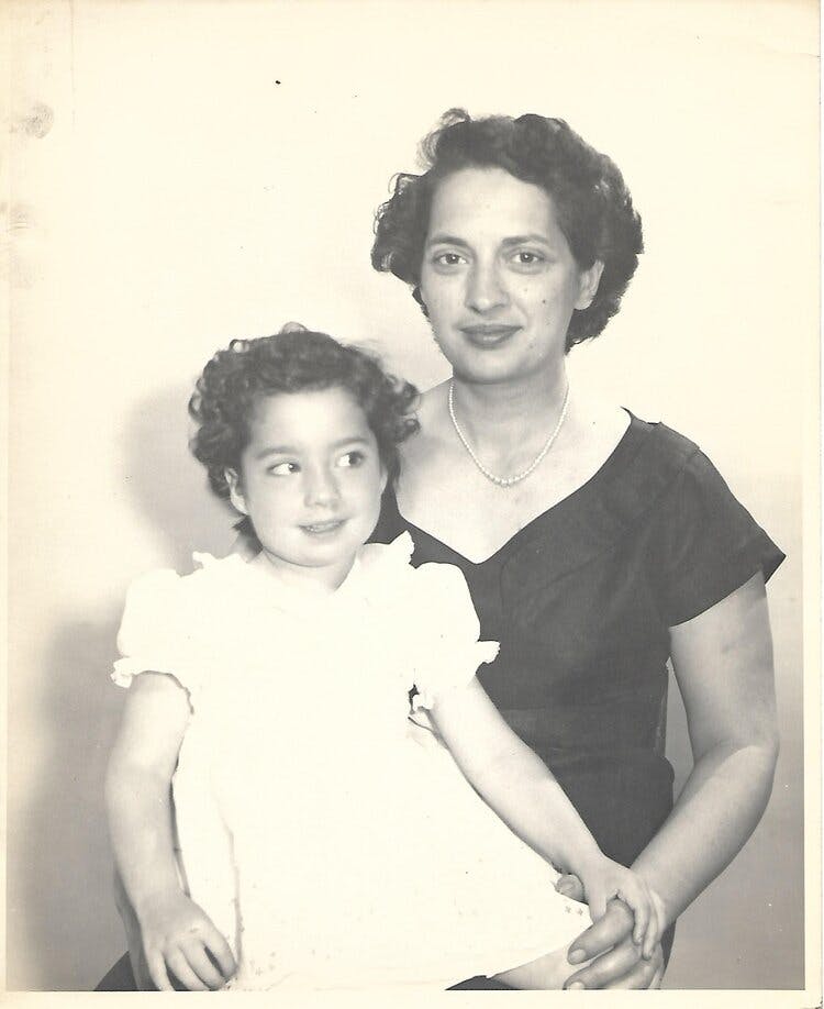 Mollie and Annette in Pittsburg, 1953.
