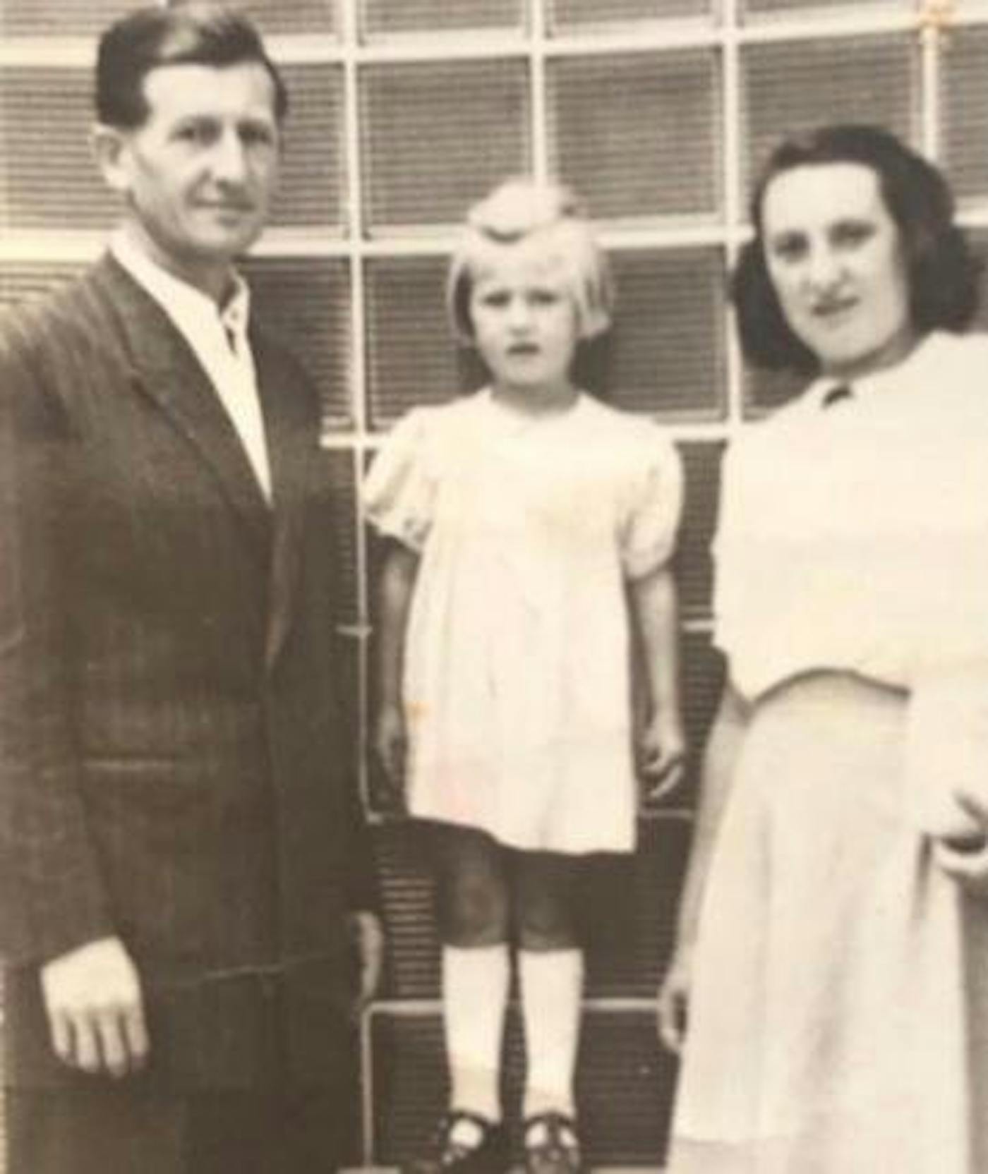 Haigt’s grandfather Max (left), Mother (center) and grandmother (right) in Israel in the 1950’s.