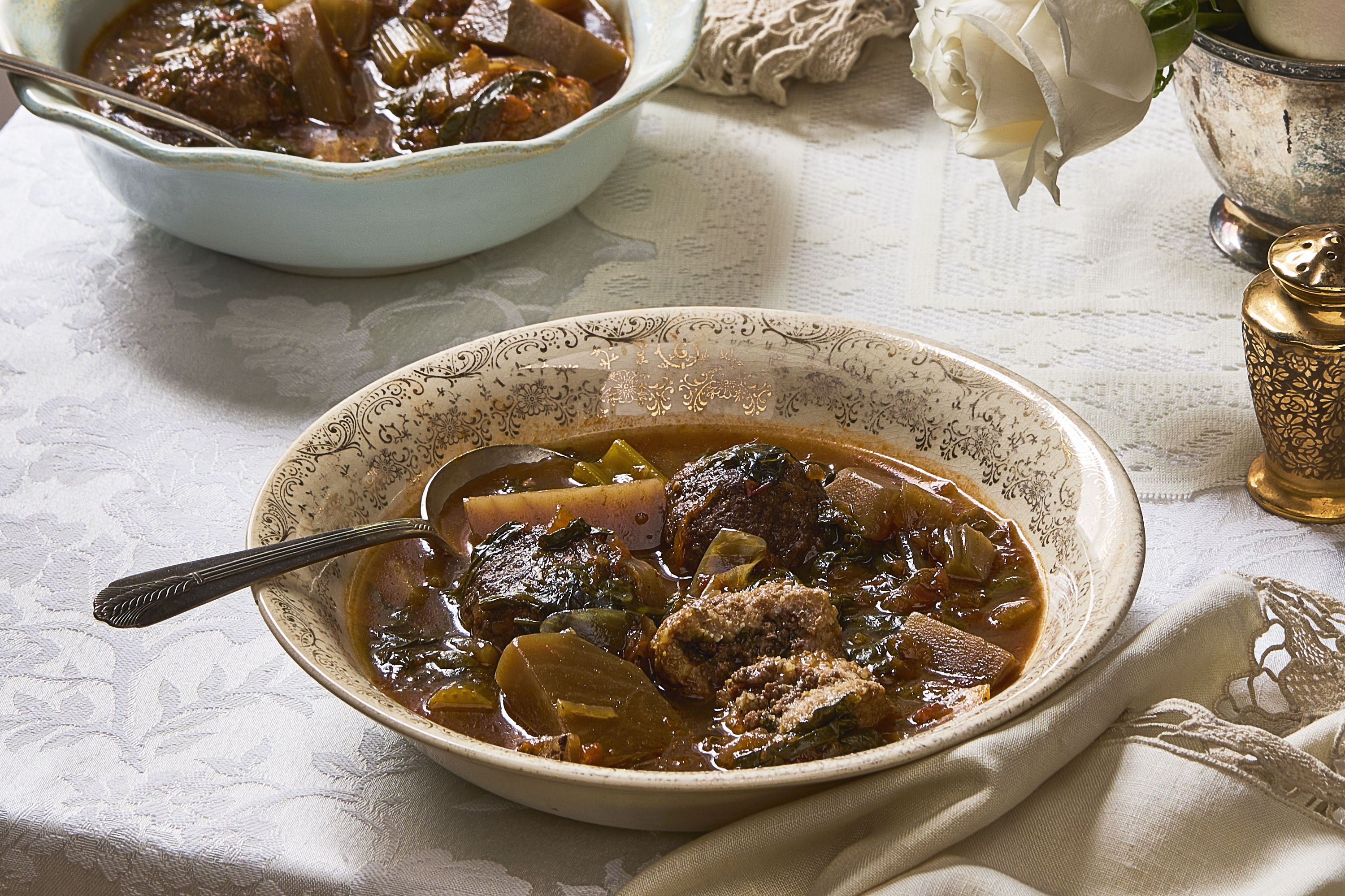 Overnight Beet Kubbeh Soup