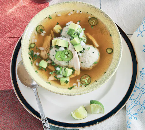 Matzah Ball Soup a la Mexicana with Chiles and Cilantro — Jewish Food Society