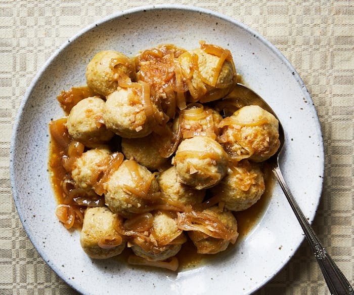 Kneidlach in Yassa Sauce image