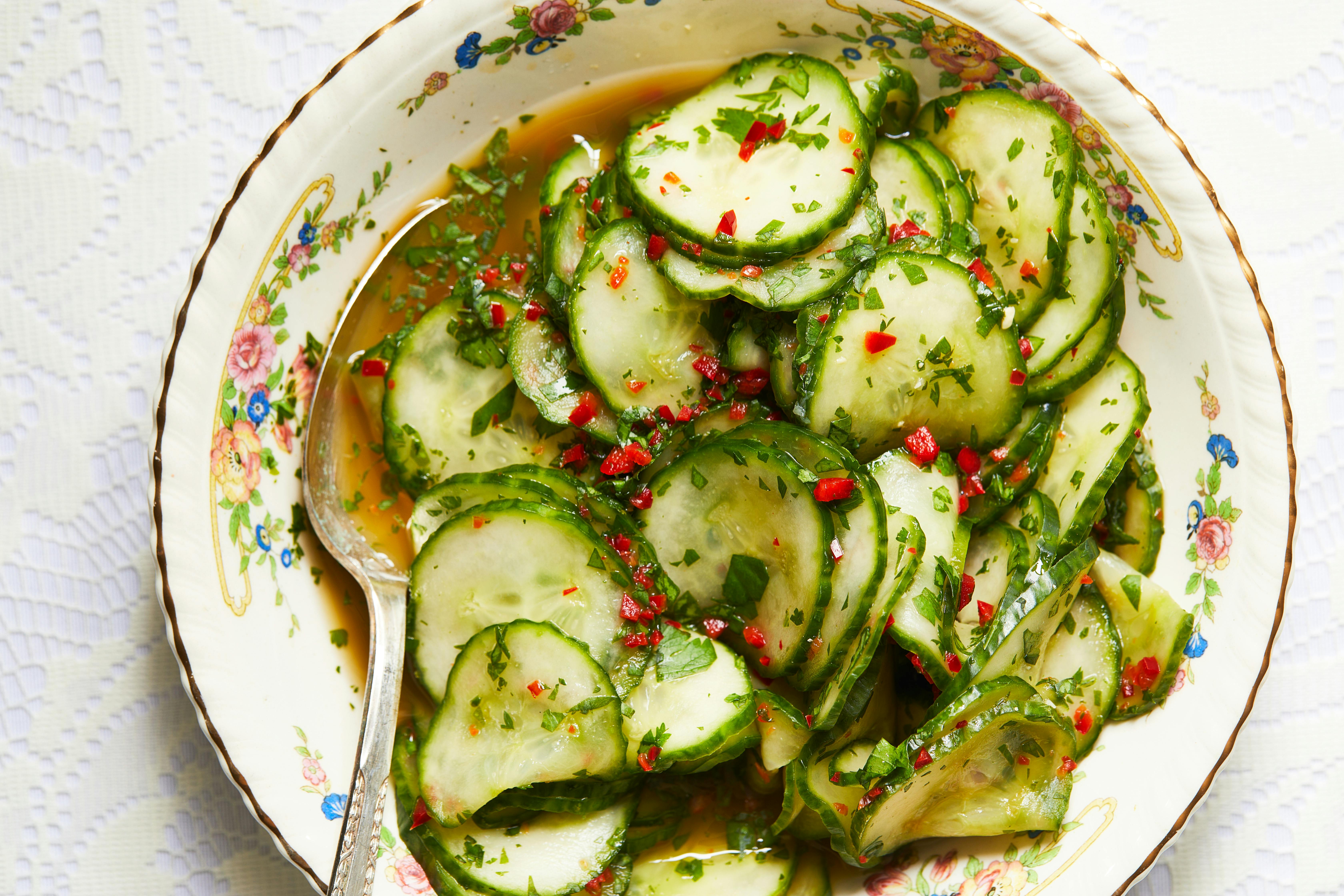 Nana’s Zalata (Quick Pickled Cucumber Salad) image
