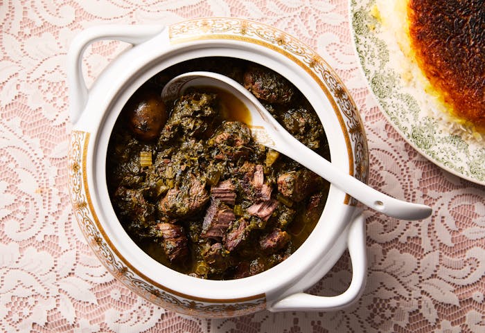 Karafs Khoresht (Persian Beef, Celery, and Herb Stew) image