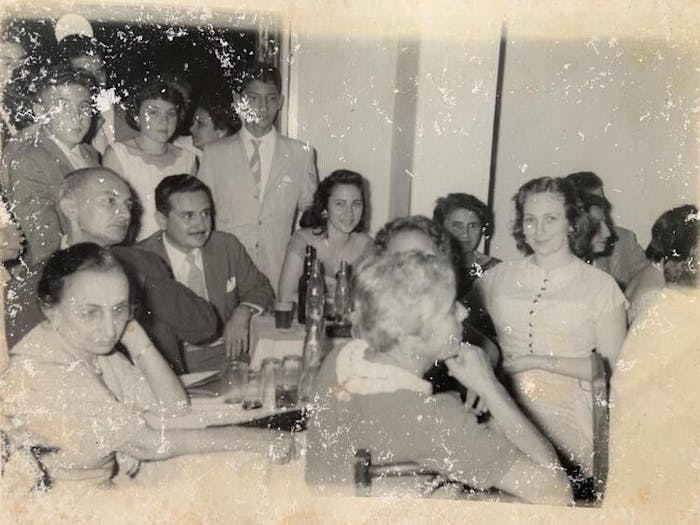 A lunch in the Jewish community of Belem in the 1960s.