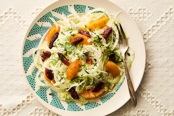 fennel salad with orange dressing Fennel and Orange Salad