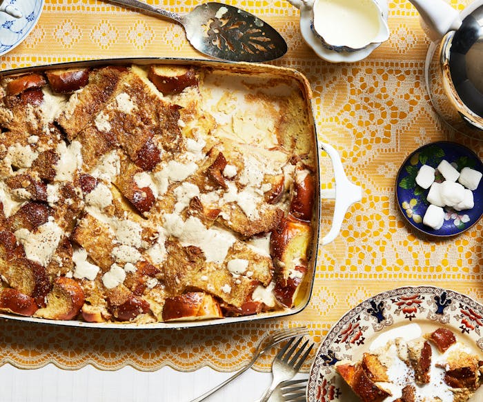 Challah Bread and Butter Pudding with Halva image