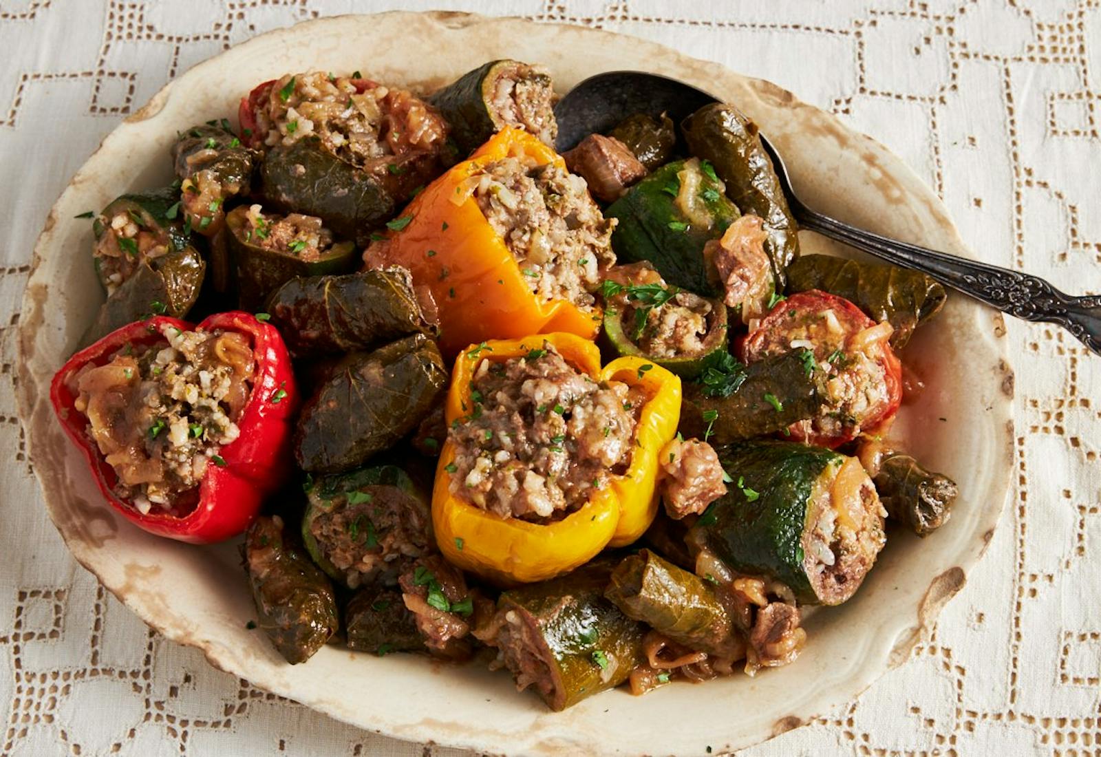 Stuffed Vegetables and Grape Leaves