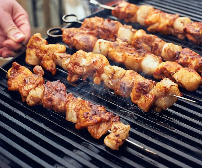 Chicken Skewers With Lamb Fat image