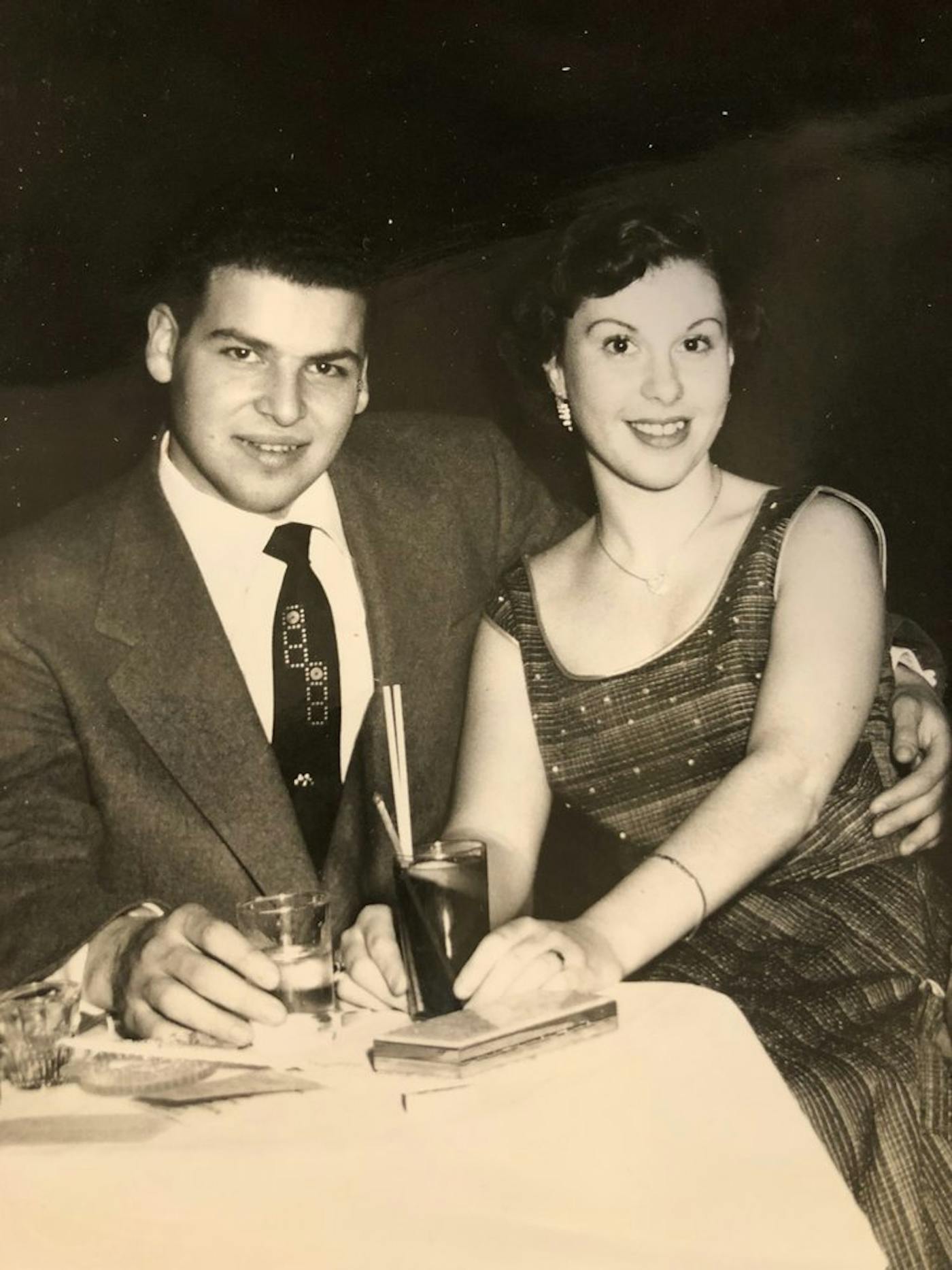 Shelly and Carol Miller, Manhattan, 1954.
