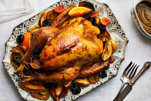 Roast Turkey with Saffron and Quince  — Jewish Food Society
