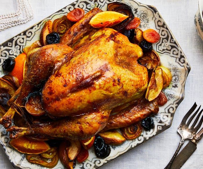 Roast Turkey with Saffron and Quince  image