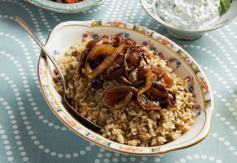 Mujadara (Rice With Lentils and Fried Onions)