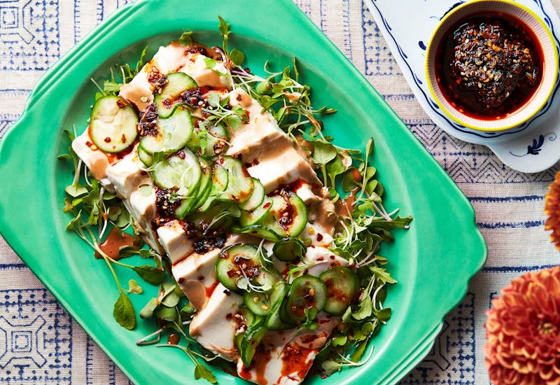 Tofu and Chili Crisp Salad