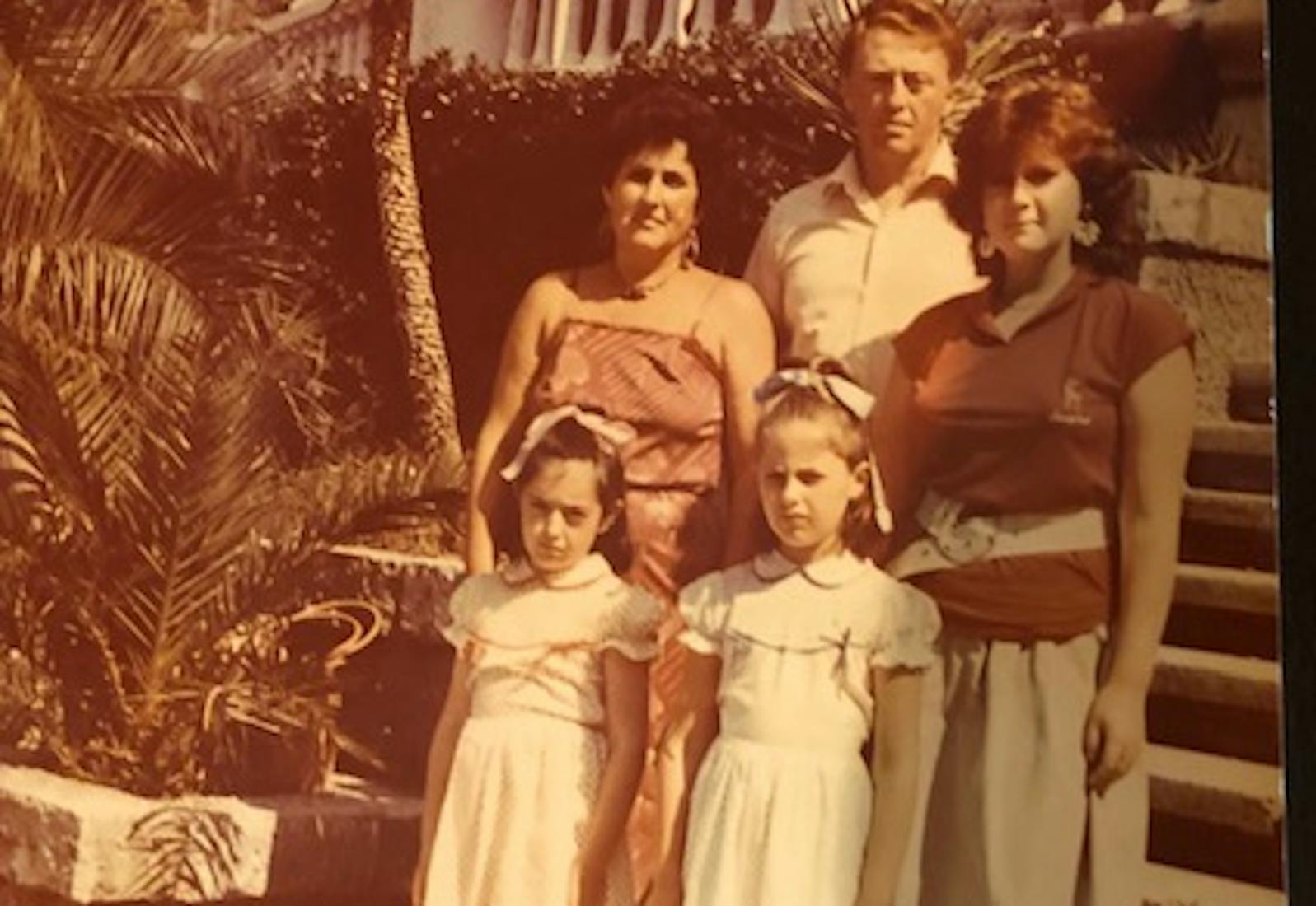 Left to right: Jane’s grandmother Rose, grandfather Leon, mother Melanie and aunts Irina and Anna in Ukraine in 1987.
