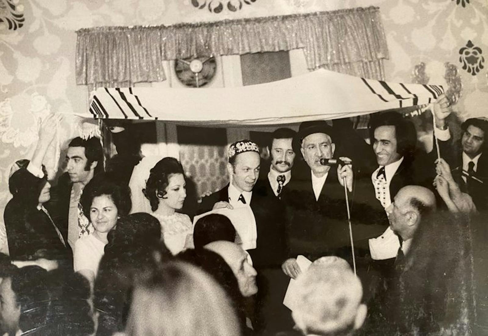 Akhtar and David Somekh’s wedding in Tehran, December 26, 1973.