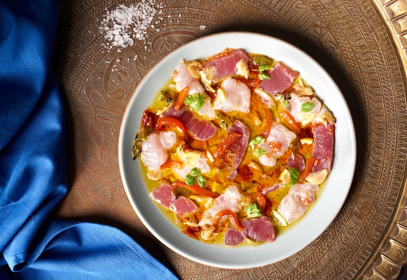 Spicy Moroccan Fish Crudo