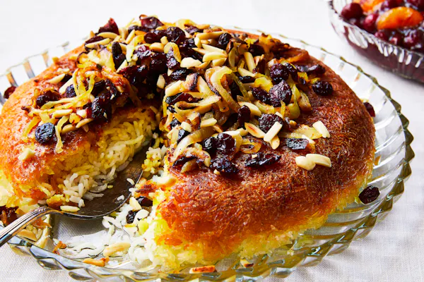 Cranberry Almond Tahdig — Jewish Food Society