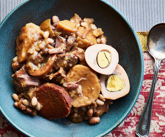Cholent with Eggs and Kishke image