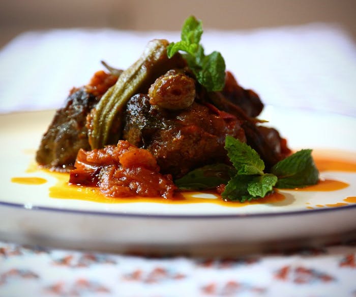 Egyptian Short Rib and Okra Stew With Fragrant Rice image