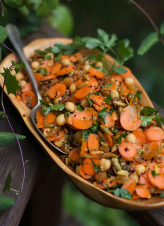 Carrot Salad With Chickpeas, Quinoa, and Pepitas — Jewish Food Society