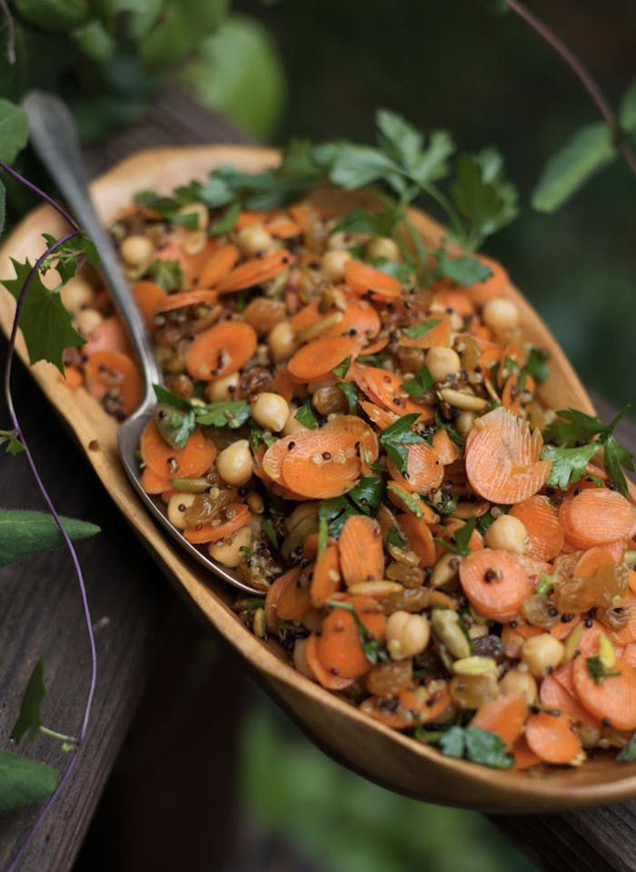 Carrot Salad With Chickpeas, Quinoa, and Pepitas image