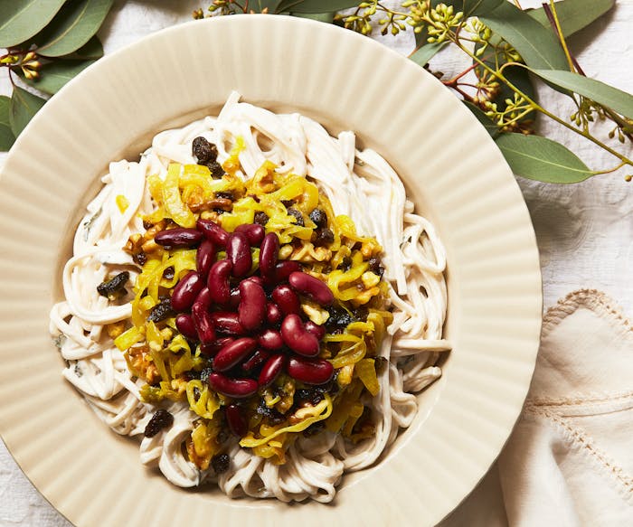 Ash Reshteh (Persian Creamy Noodles with Walnuts and Raisins) image
