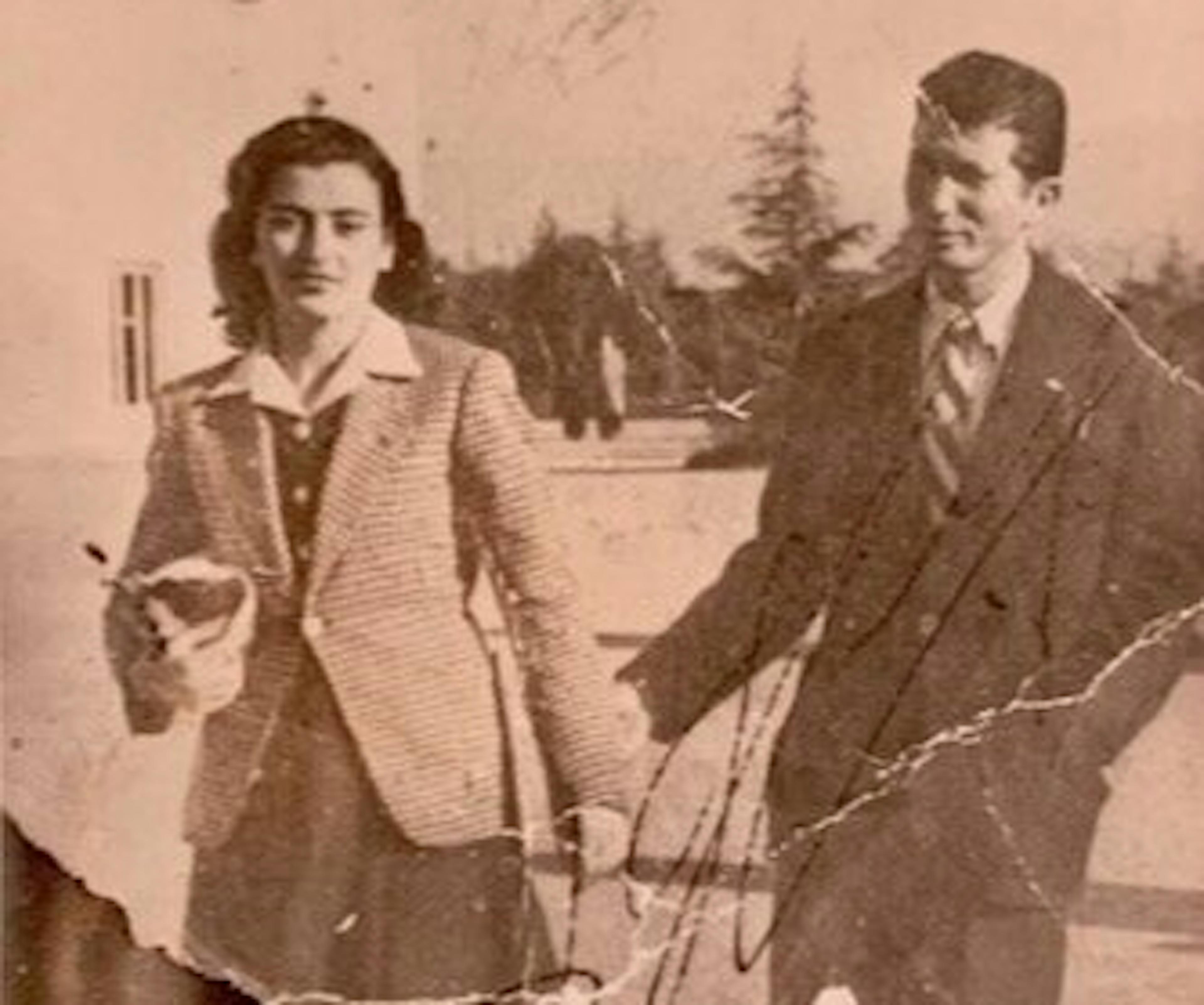 Levana’s parents, Ana and Nissim, in Izmir in 1941.