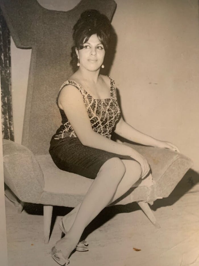 Orly’s mother, Soror, in Tehran in 1972.