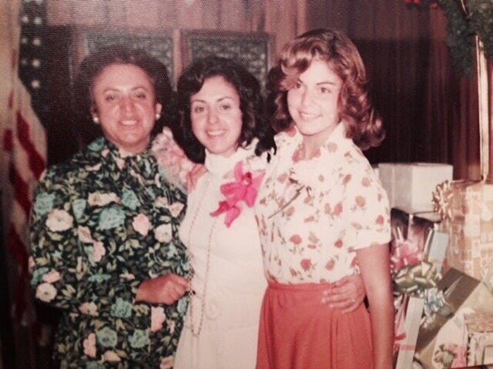 Marsha (right), her sister (center) and Grandma Helena (left) in San Francisco in 1975.