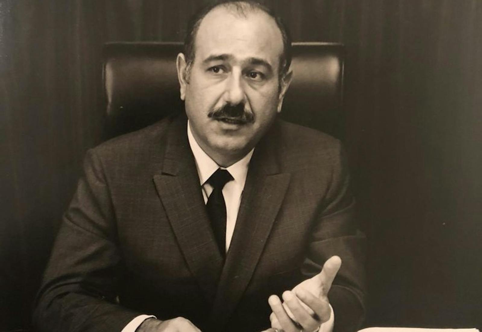 Gabriel’s grandfather, Georges Abitboul, at his desk in Los Angeles in 1970.