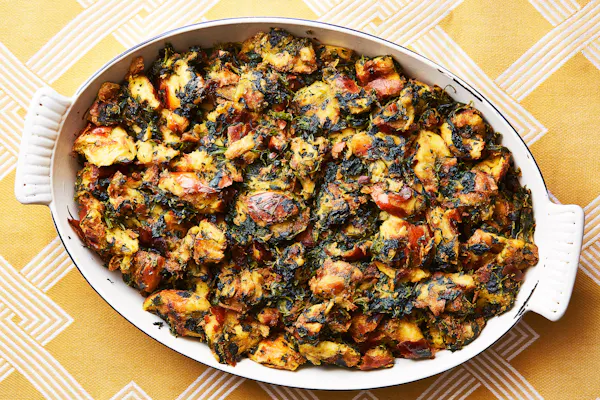 Spinach and Challah Stuffing — Jewish Food Society