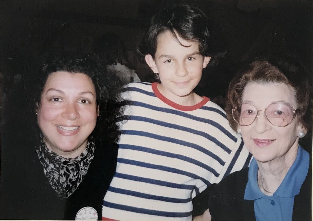 Patti, Johanna, and Evelyn at the Grandmother’s Lunch at Chapin School, Princeton, NJ, 1986