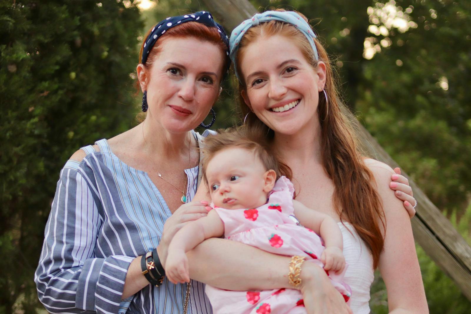 Left to right: Jane’s mother Melanie, Jane and her daughter Reva on vacation in Tuscany in 2019.