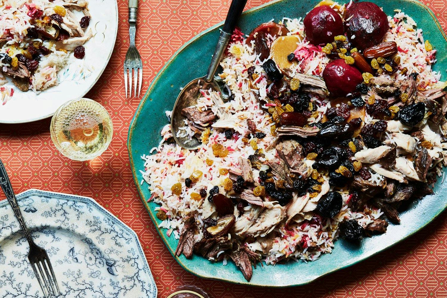 Polo Shabati (Persian Shabbat Rice With Beef and Dried Fruit) image