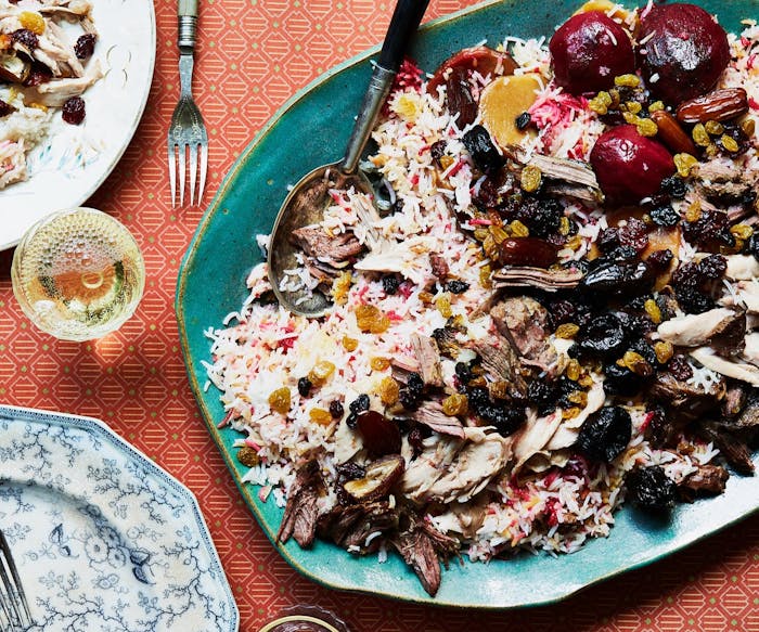 Polo Shabati (Persian Shabbat Rice With Beef and Dried Fruit) image