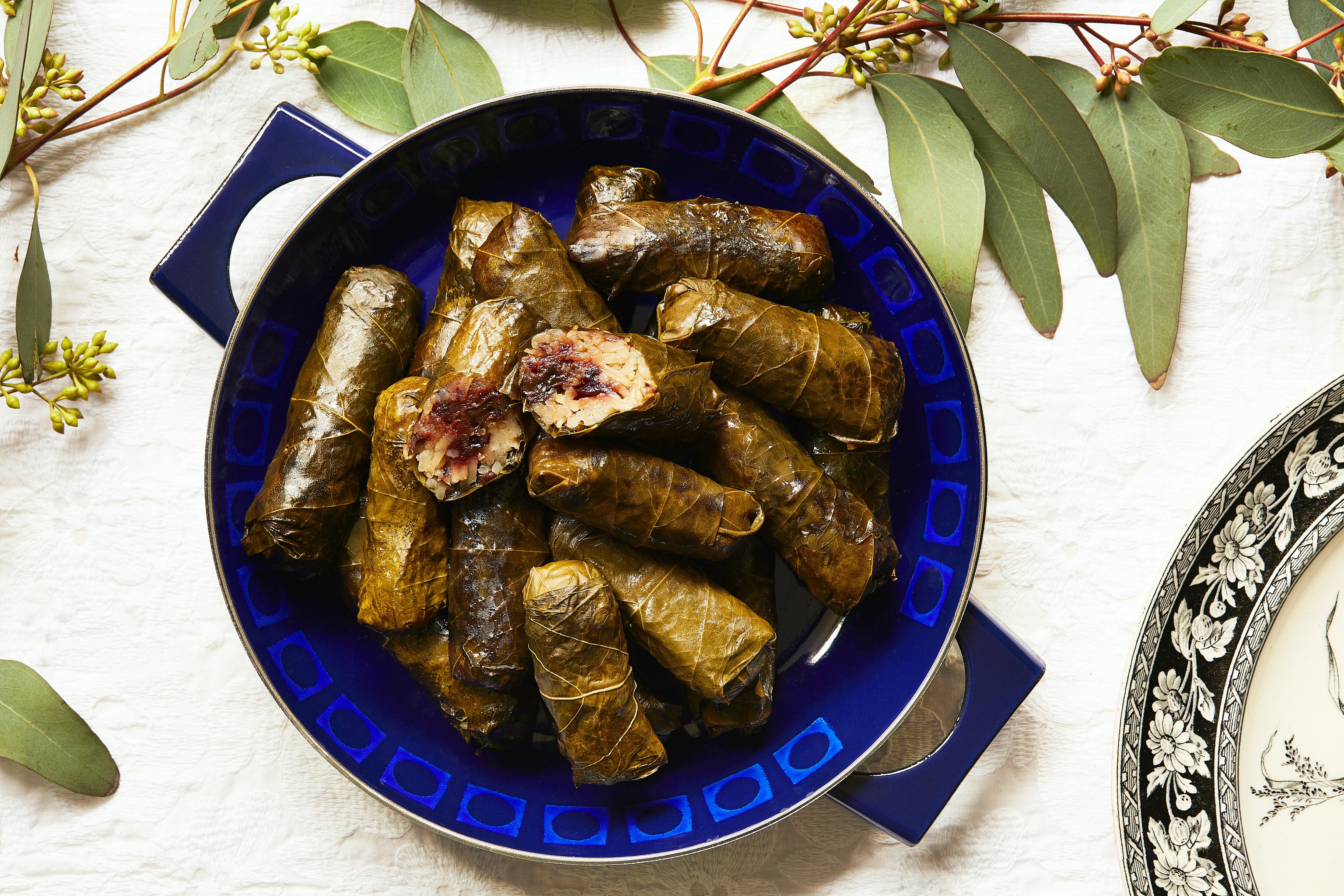 Grape Leaf Dolmeh with Sweet and Sour Filling image