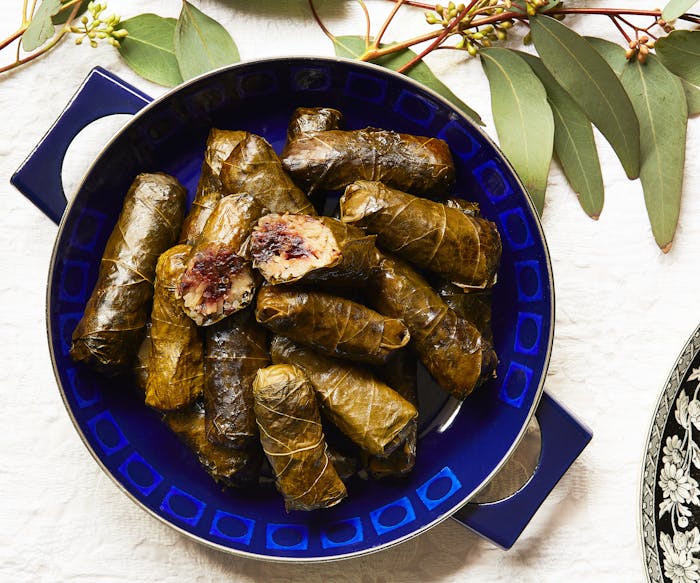 Grape Leaf Dolmeh with Sweet and Sour Filling image