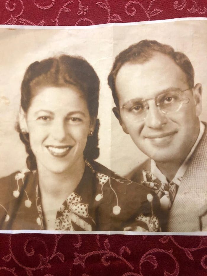 Tamar’s grandparents Francine and Murray in the mid-to-late 1940s. 