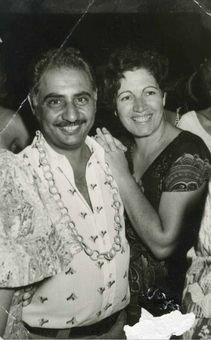 Einat’s parents, Ziona and Menashe Admony, at a celebration in Giva’tayim, Israel in the early 1970’s.