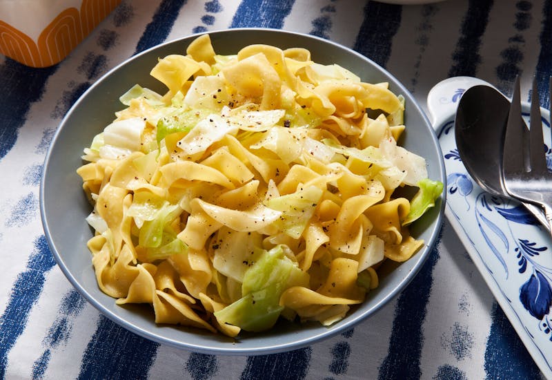 Egg Noodles With Cabbage