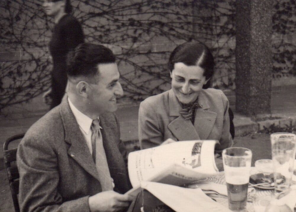 Rachel’s grandparents, Otto (left) and Annika (right) in Prague in 1947.
