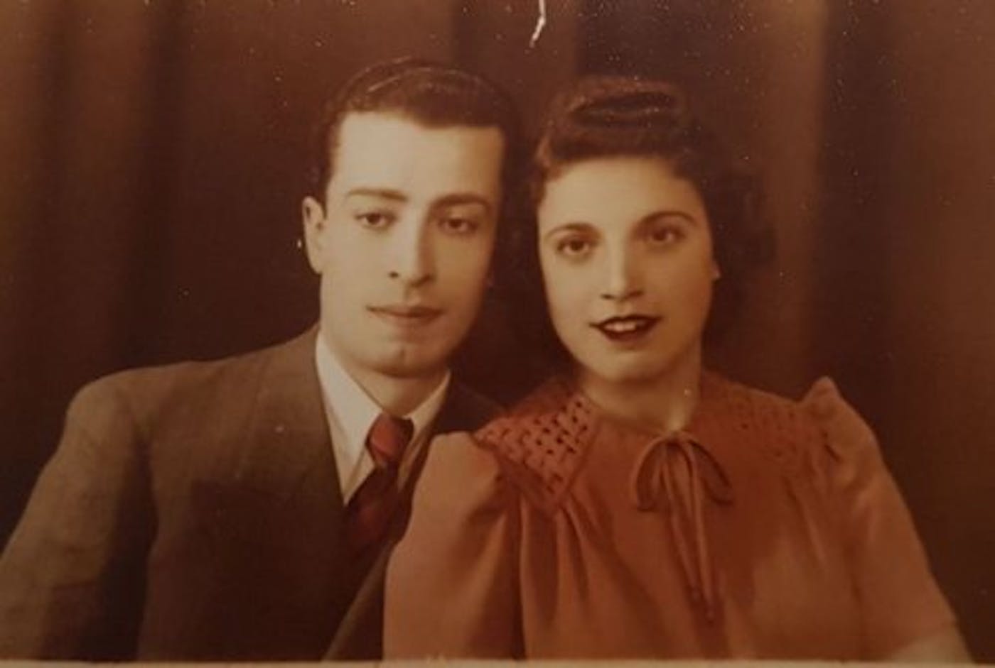 Naomi's Grandfather Yaakov and Grandmother Rashel in Syria in the 1940's.