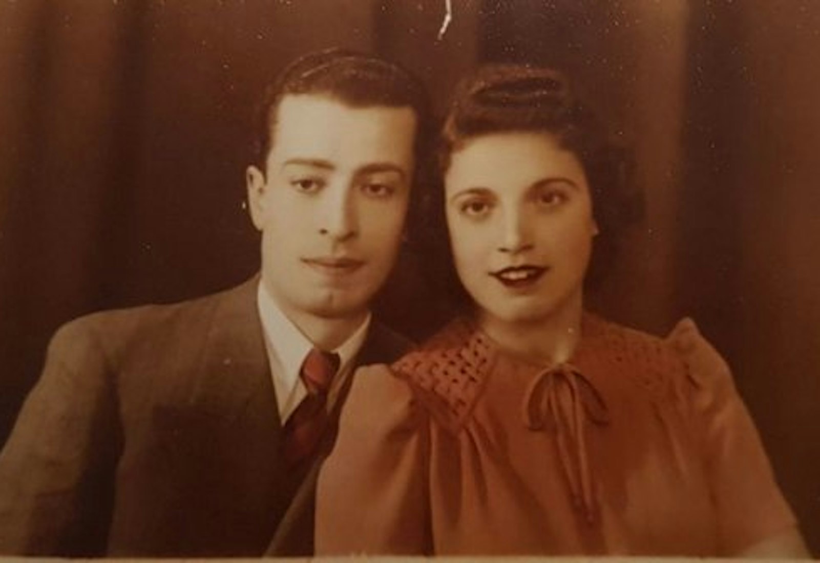 Naomi's Grandfather Yaakov and Grandmother Rashel in Syria in the 1940's.