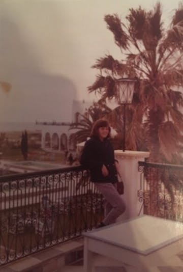Aline in Tunis in 1960.