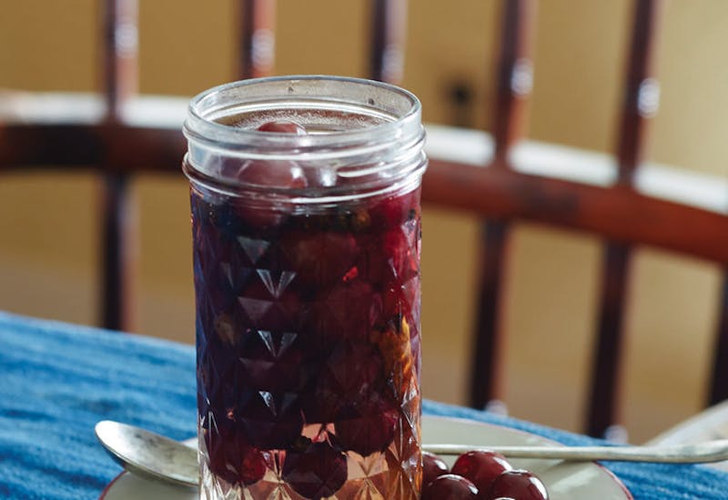 Pickled Grapes With Cardamom