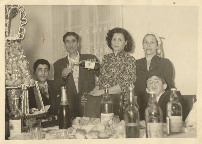 Joanna’s grandparents, Janet and Nissim, (center) in 1943