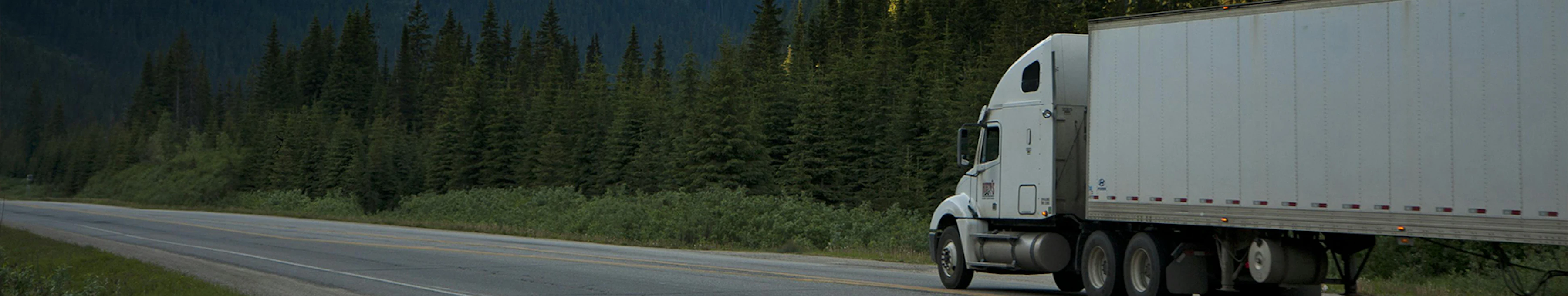 transport truck in British Columbia