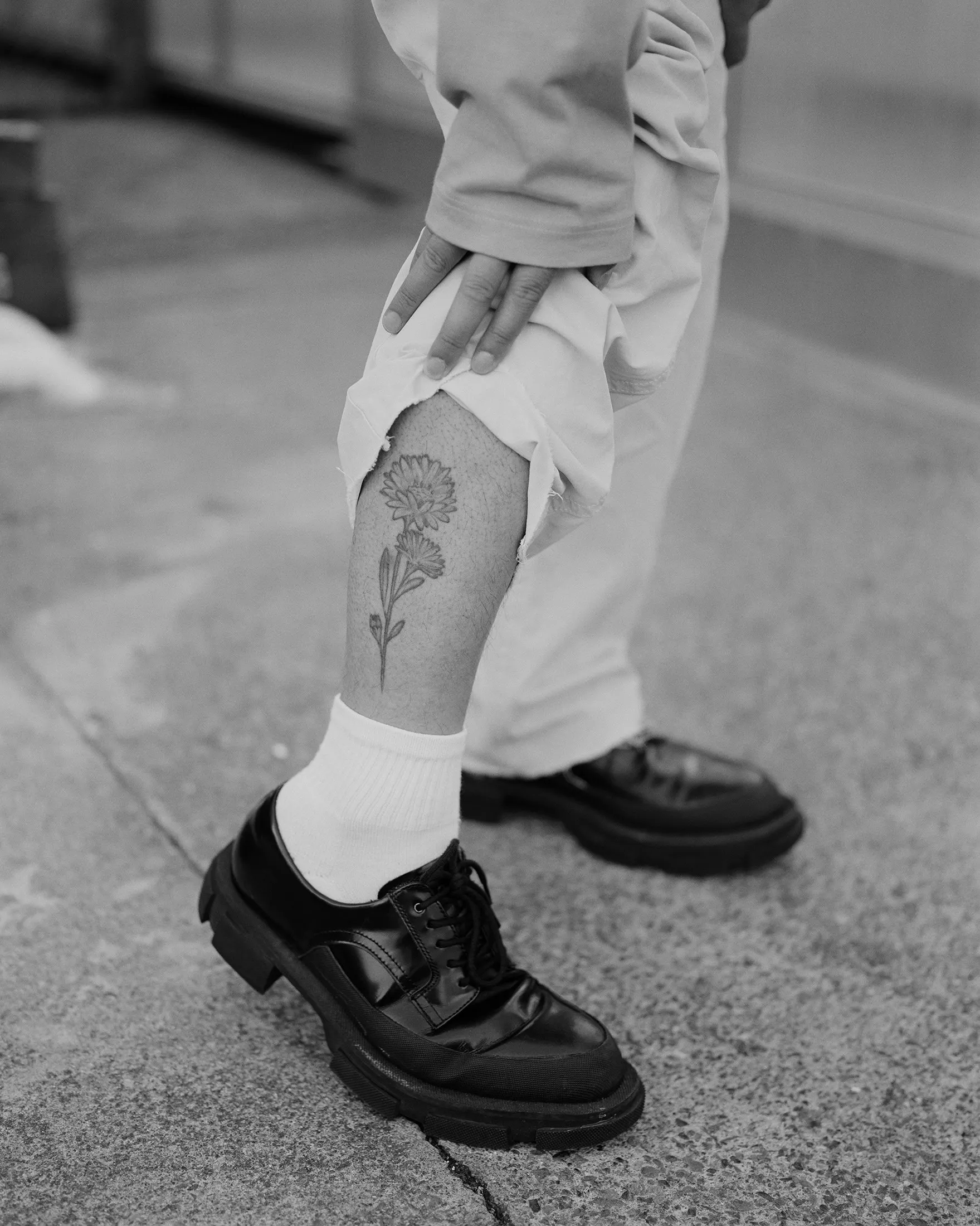 Untitled (Leg with Tattoo) by Harry Culy
