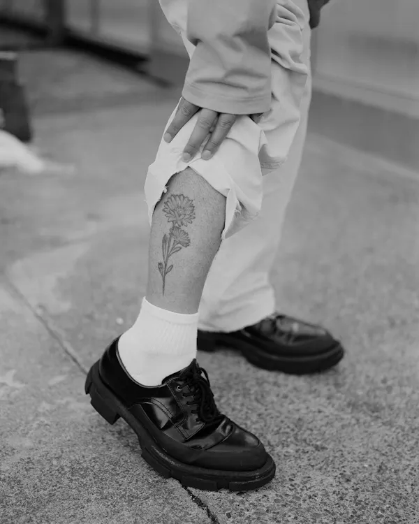 Untitled (Leg with Tattoo) by Harry Culy
