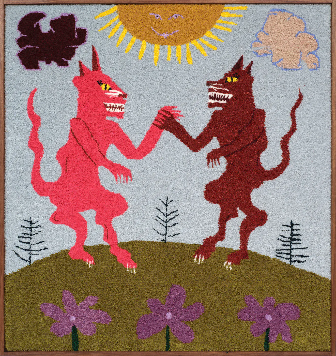 Werewolves high-fiving by Claudia Kogachi